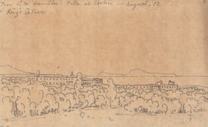 Von Sir W. Hamiltons Villa in Portici, 12. August von John Robert Cozens
