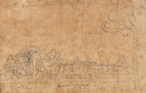 In den Gärten der Villa Pamphili, 1. Juli von John Robert Cozens