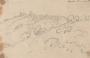 Monte Fiascone von John Robert Cozens