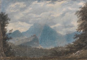 Monte della Madonna, in der Nähe von Argua von John Robert Cozens