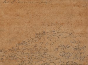 Teil von Terracina, 5. Juli von John Robert Cozens