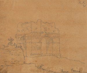 Tempel des Janus von John Robert Cozens