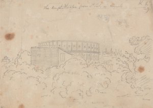 Das Amphitheater von S. Pietro in Vinculo aus gesehen von John Robert Cozens