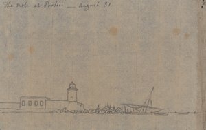 Der Mole bei Portici, 31. August von John Robert Cozens