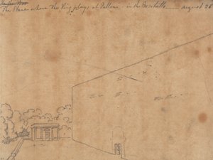 Der Ort, wo der König Palloni spielt von John Robert Cozens