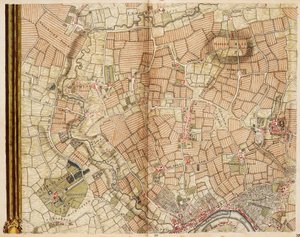 Karte von Greenford, Osterley, Ealing und Kew von John Rocque
