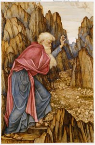 Die Vision von Ezechiel: das Tal der trockenen Knochen von John Roddam Spencer Stanhope