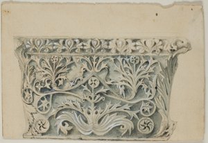 Byzantinisches Säulenkapitell von John Ruskin