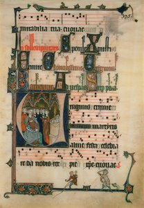 Kopie einer Seite aus dem Beaupre Antiphonal von John Ruskin