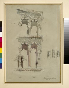 Fassade von San Michele in Foro, Lucca (Detail) von John Ruskin