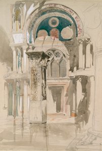 Teil der Markuskirche, Venedig: Skizze nach dem Regen, 27. Mai 1846