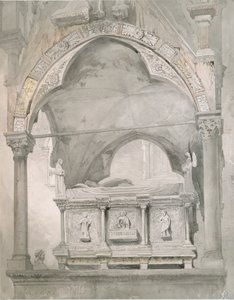 Studie für das Grabmal von Mastino II della Scala in Verona