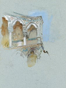 Studie der pisanischen Gotik (Teil der Fassade von San Michele in Borgo, Pisa) von John Ruskin
