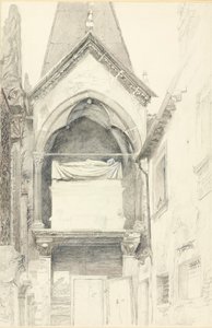 Das Grab von Cangrande I della Scala, Verona, 28. Mai - 29. Juni 1869 von John Ruskin