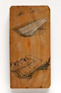 Der Graben des Chamonix-Tals und die Gipfel über dem Graben, ca. 1856 von John Ruskin