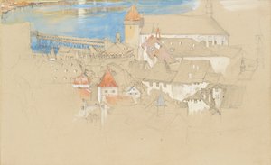 Blick auf Luzern von oben von John Ruskin