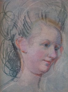 Skizze eines Damenkopfes, um 1791