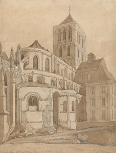 Abteikirche in Fecamp, Normandie, ca. 1817-20 von John Sell Cotman
