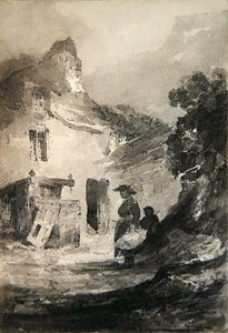 Ein altes Cottage in Dolgelly
