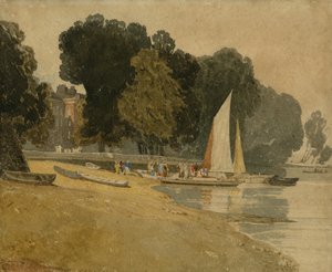 Cheyne Walk, London, um 1809-10 von John Sell Cotman