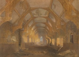 Innenraum eines Schlafsaals der Ipswich Blackfriars am Ende seiner Nutzung durch die Ipswich School