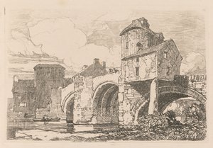Liber Studiorum: Tafel 26, Monnow Bridge, Monmouthshire