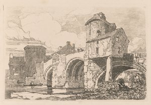 Liber Studiorum: Platte 26, Monnow Bridge, Monmouthshire, 1838