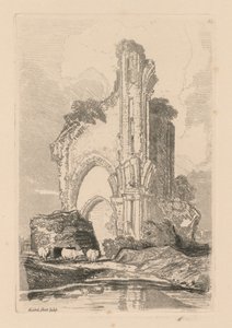 Liber Studiorum: Platte 35, Wenlock Priory, Salop, 1838 von John Sell Cotman