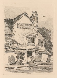 Liber Studiorum: Platte 41, Haus in Bristol, 1838 von John Sell Cotman