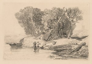 Liber Studiorum: Tafel 7, Postwick Grove, Norfolk von John Sell Cotman