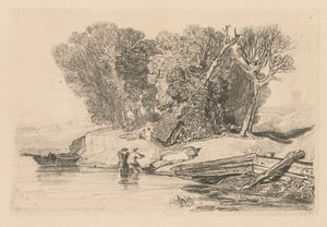 Liber Studiorum: Platte 7, Postwick Grove, Norfolk, 1838 von John Sell Cotman