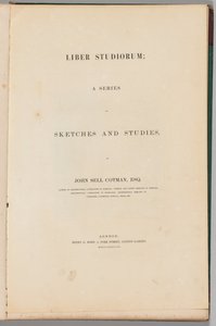 Liber Studiorum: Titelseite, 1838