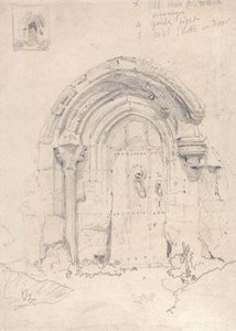 Vorhalle der Kirche von Stratton Saint Mary, Norfolk von John Sell Cotman