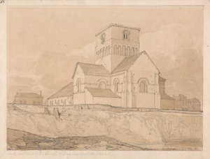Südostansicht der Kirche von Lery, in der Nähe von Pont-de-l