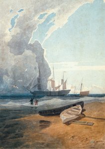 Die Mars, vor Anker vor Cromer, um 1807 von John Sell Cotman