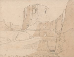 Ansicht des Donjons von Château Gaillard, nahe Andelys, Normandie von John Sell Cotman
