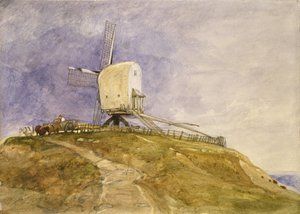 Windmühle auf einem Hügel, 19. Jahrhundert