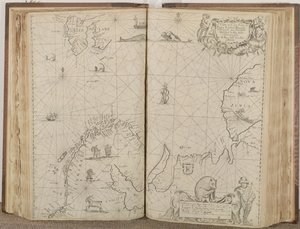 Eine Karte der Seeküsten von Russland, Lappland, Finmarke, Nova Zemla und Grönland, 1671