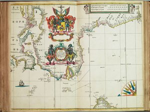 Eine Karte der Küsten von Landsend in England bis Kap der Guten Hoffnung von John Seller