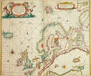 Allgemeine Karte der nördlichen Navigation von John Seller