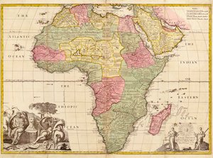 Afrika, aus Moderne Geographie, ca. 1725