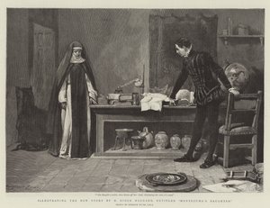 Illustration der neuen Geschichte von H. Rider Haggard, mit dem Titel Montezumas Tochter
