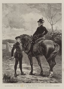Illustration der neuen Geschichte von H. Rider Haggard, mit dem Titel Montezuma