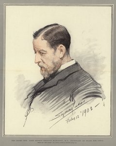 Der ehrenwerte Lord George Francis Hamilton, MP, Staatssekretär für Indien