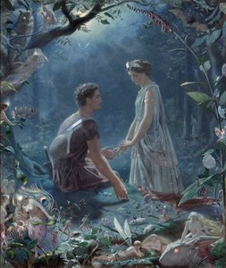 Hermia und Lysander, Ein Sommernachtstraum von John Simmons