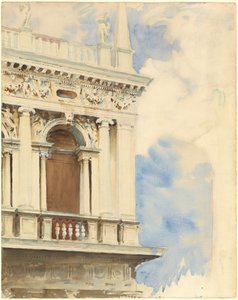 Eine Ecke der Bibliothek in Venedig von John Singer Sargent