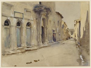 Eine Straße in Spanien