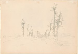 Verwüstete Landschaft [verso]