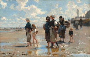 En route pour la pêche Auf dem Weg zum Fischen, 1878 von John Singer Sargent
