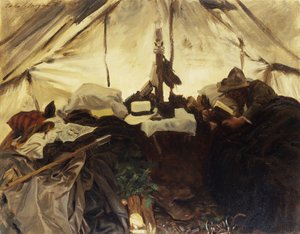 In einem Zelt in den kanadischen Rockies, 1916 von John Singer Sargent